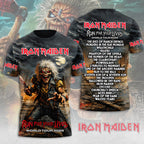 Iron Maiden 2026 World Tour 3D Apparel – TMTHU4908