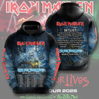 Iron Maiden 2026 World Tour 3D Apparel – TMTHU4575
