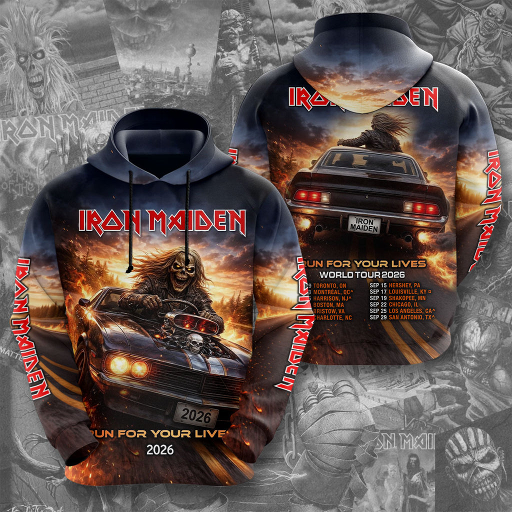 Iron Maiden 2026 World Tour 3D Apparel – TMTHU5490
