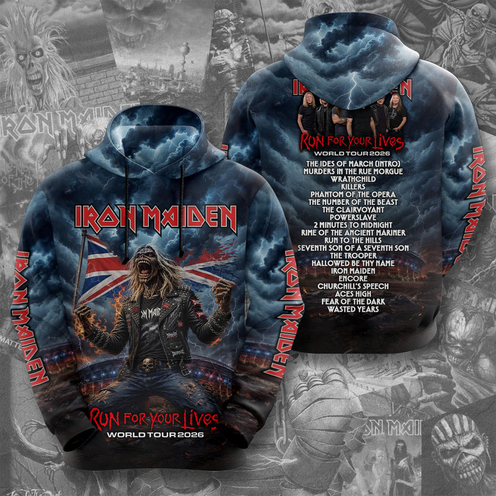 Iron Maiden 2026 World Tour 3D Apparel – TMTHU6007