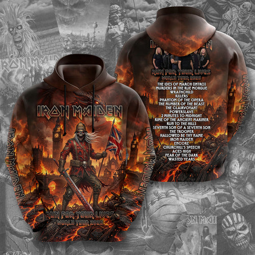 Iron Maiden 2026 World Tour 3D Apparel – TMTHU6264
