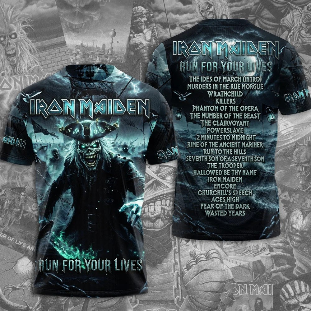 Iron Maiden 2026 World Tour 3D Apparel – TMTHU10219