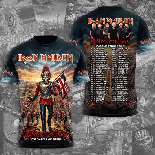 Iron Maiden 2026 World Tour 3D Apparel – TMTHU4567