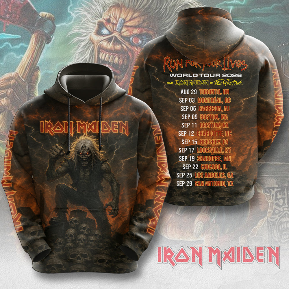Iron Maiden 2026 World Tour 3D Apparel – MAITM14977