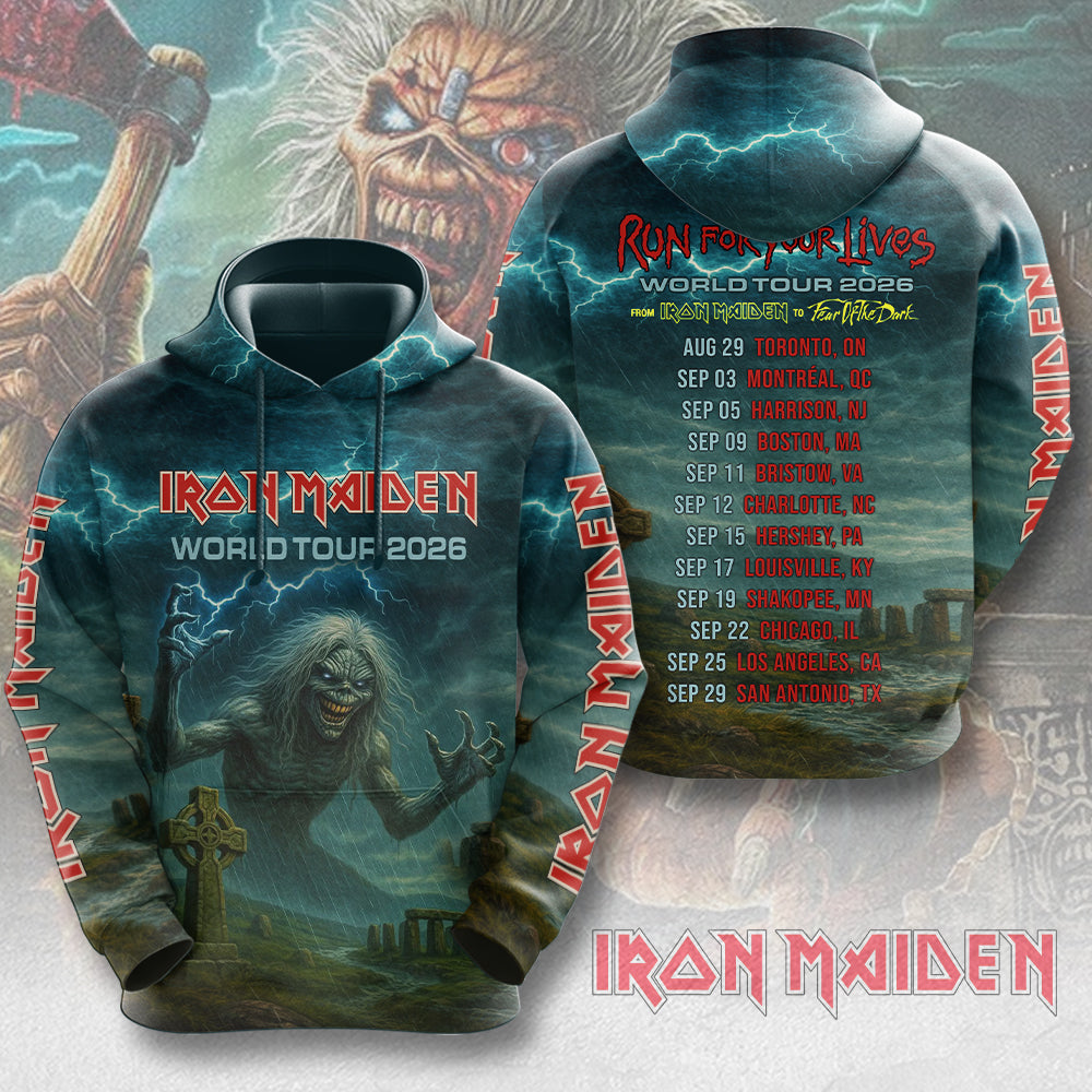 Iron Maiden 2026 World Tour 3D Apparel – MAITM15253