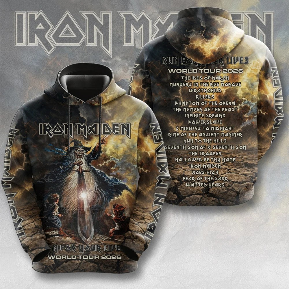 Iron Maiden 2026 World Tour 3D Apparel – MAITM15289