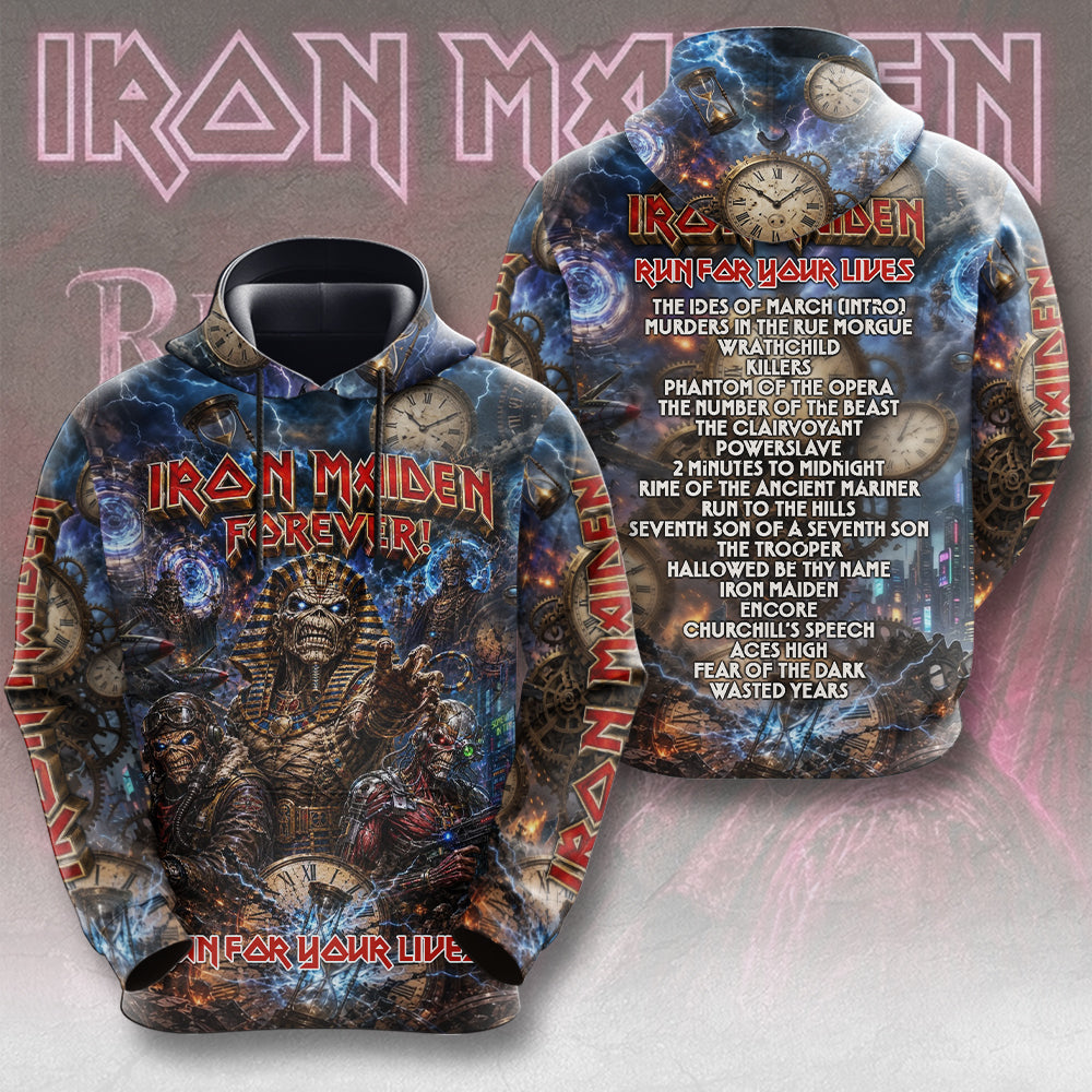 Iron Maiden 2026 World Tour 3D Apparel – TMTHU6989