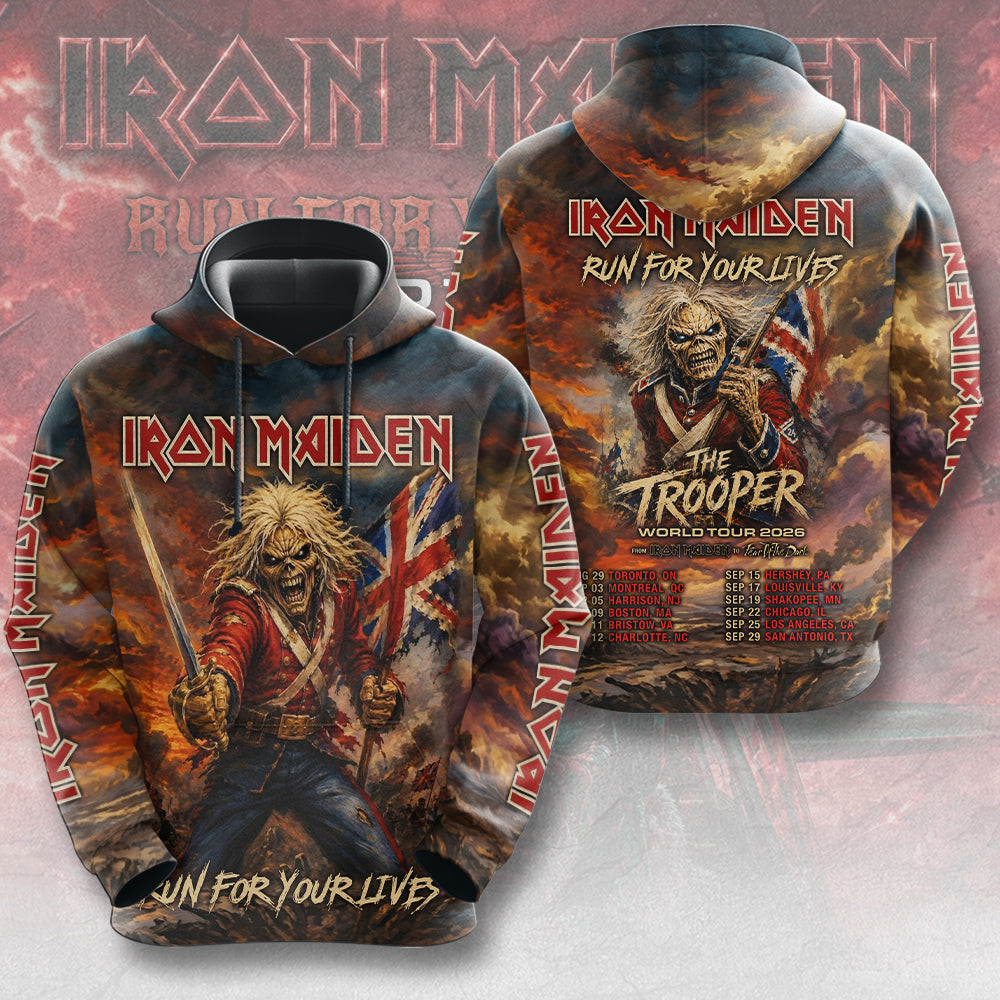 Iron Maiden 2026 World Tour 3D Apparel – TMTHU7487