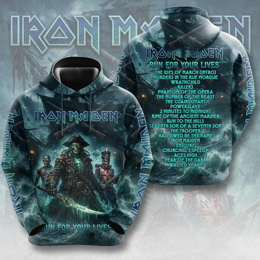 Iron Maiden 2026 World Tour 3D Apparel – TMTHU9265