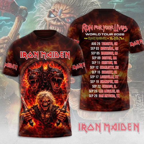 Iron Maiden 2026 World Tour 3D Apparel – MAITM14991