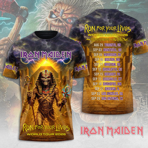 Iron Maiden 2026 World Tour 3D Apparel – MAITM15005