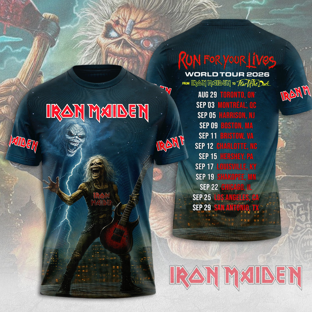 Iron Maiden 2026 World Tour 3D Apparel – MAITM15067