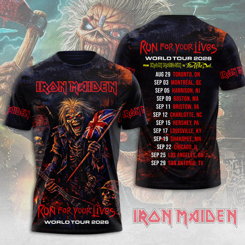 Iron Maiden 2026 World Tour 3D Apparel – MAITM15068