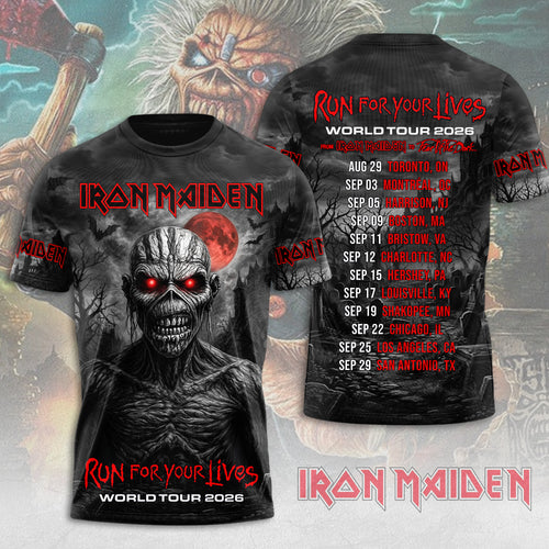 Iron Maiden 2026 World Tour 3D Apparel – MAITM15077