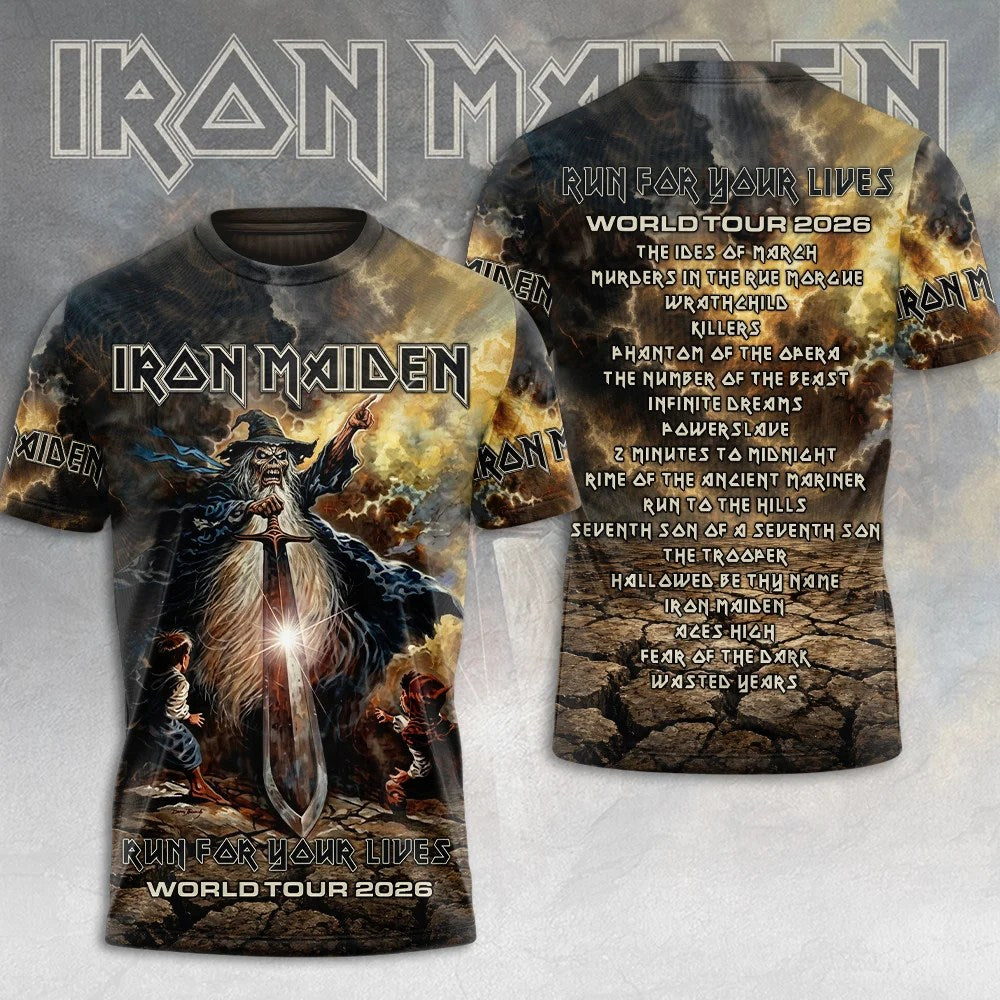 Iron Maiden 2026 World Tour 3D Apparel – MAITM15289