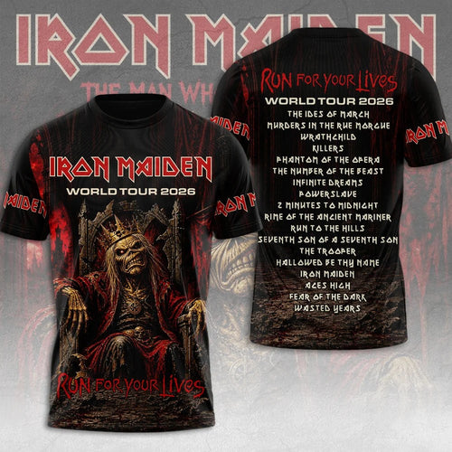 Iron Maiden 2026 World Tour 3D Apparel – MAITM15293