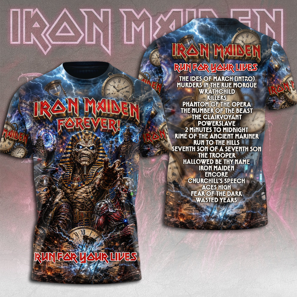 Iron Maiden 2026 World Tour 3D Apparel – TMTHU6989
