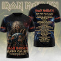 Iron Maiden 2026 World Tour 3D Apparel – TMTHU7136