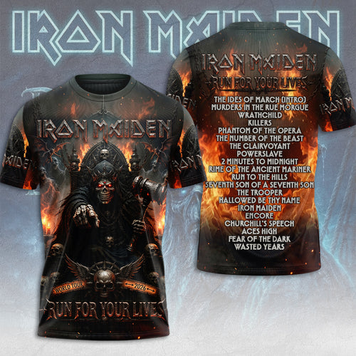 Iron Maiden 2026 World Tour 3D Apparel – TMTHU7933