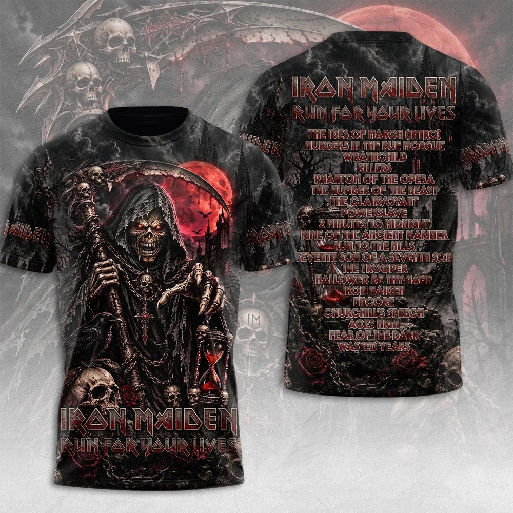 Iron Maiden 2026 World Tour 3D Apparel – TMTHU9357