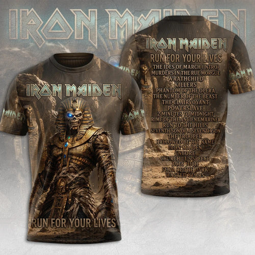 Iron Maiden 2026 World Tour 3D Apparel – TMTHU9454