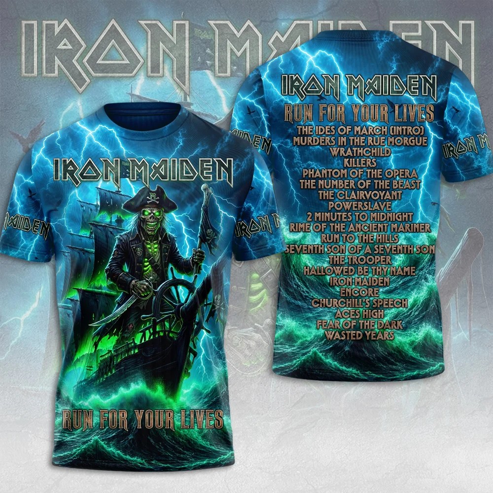 Iron Maiden 2026 World Tour 3D Apparel – TMTHU9552