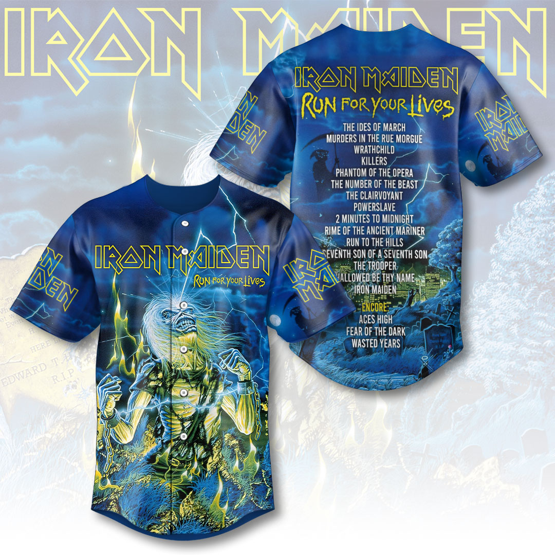 Iron Maiden 2026 World Tour Baseball Jersey – HOATT16413