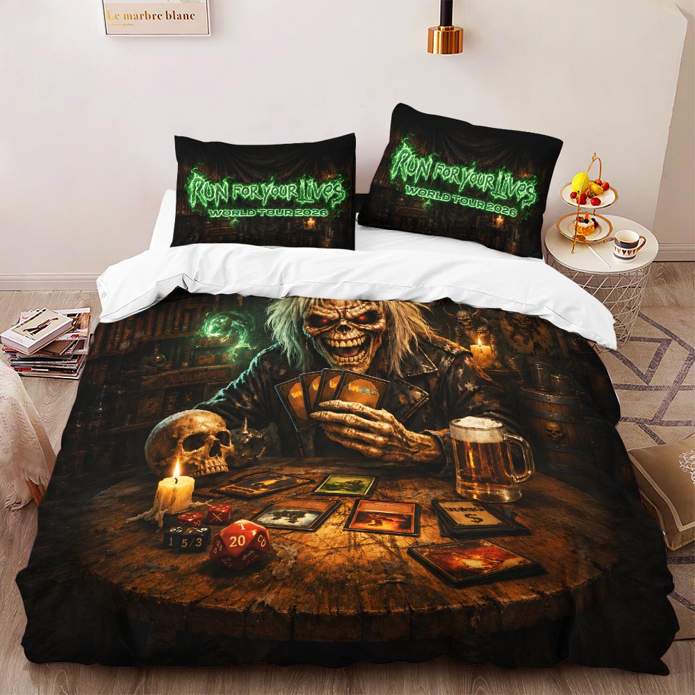 Iron Maiden 2026 World Tour 3-Piece Duvet Bedding Set – HOATT19230