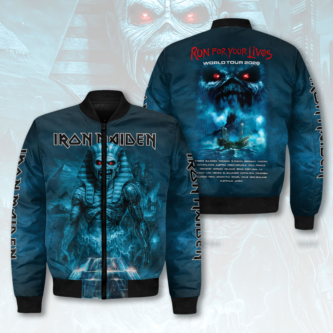 Iron Maiden 2026 World Tour 3D Bomber Jacket – HOATT17043
