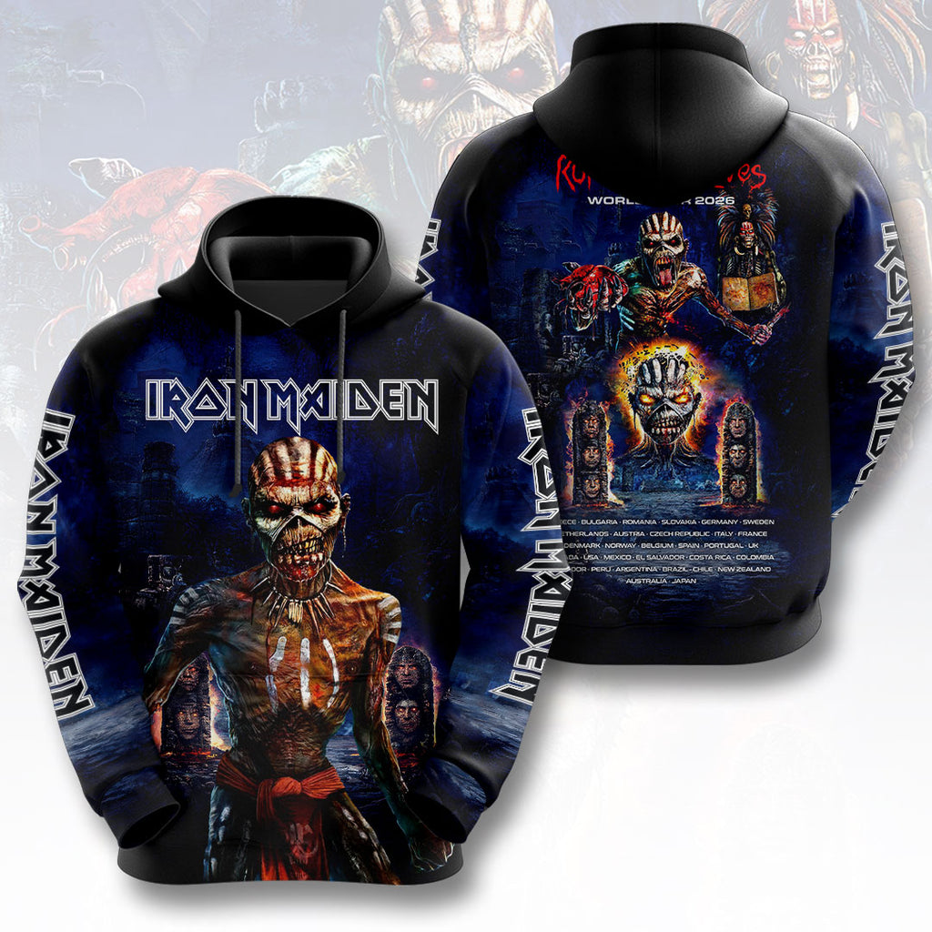 Iron Maiden 2026 World Tour 3D Apparel – HOATT16595