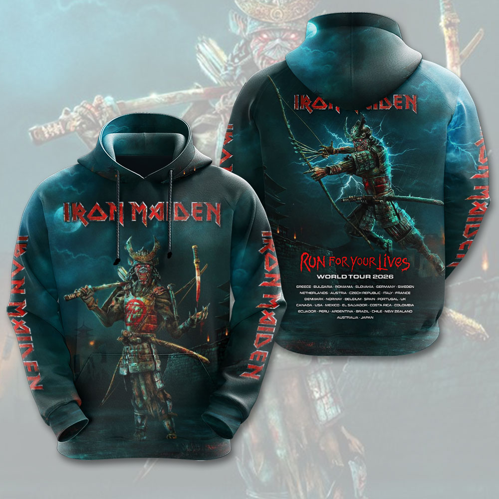 Iron Maiden 2026 World Tour 3D Apparel – HOATT16652