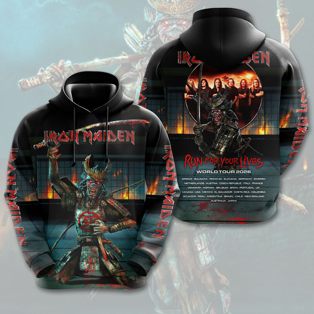 Iron Maiden 2026 World Tour 3D Apparel – HOATT16653