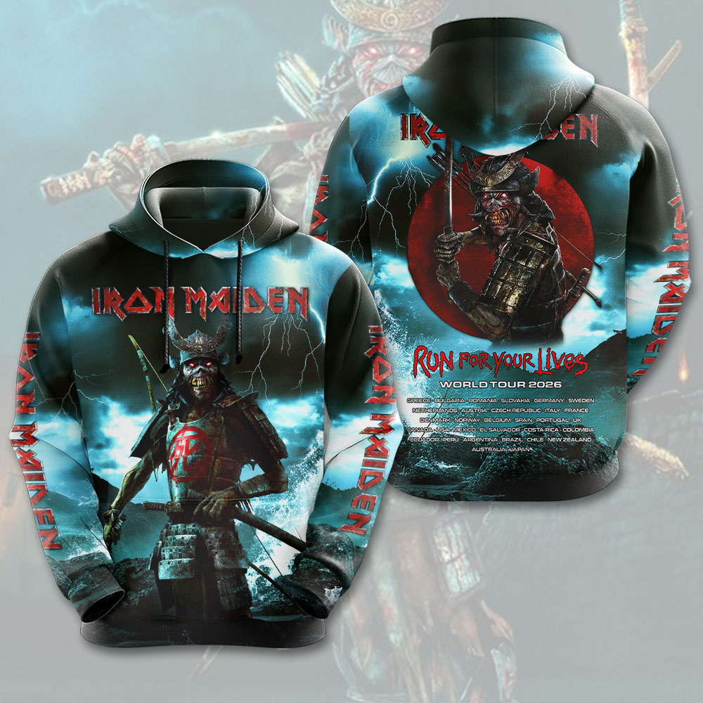 Iron Maiden 2026 World Tour 3D Apparel – HOATT16656