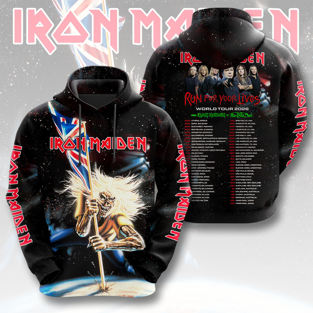 Iron Maiden 2026 World Tour 3D Apparel – HOATT16691
