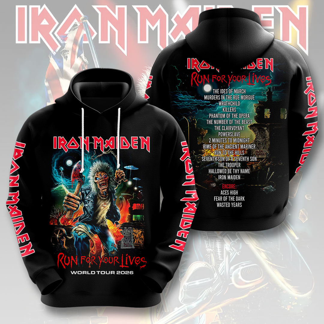 Iron Maiden 2026 World Tour 3D Apparel – HOATT16736