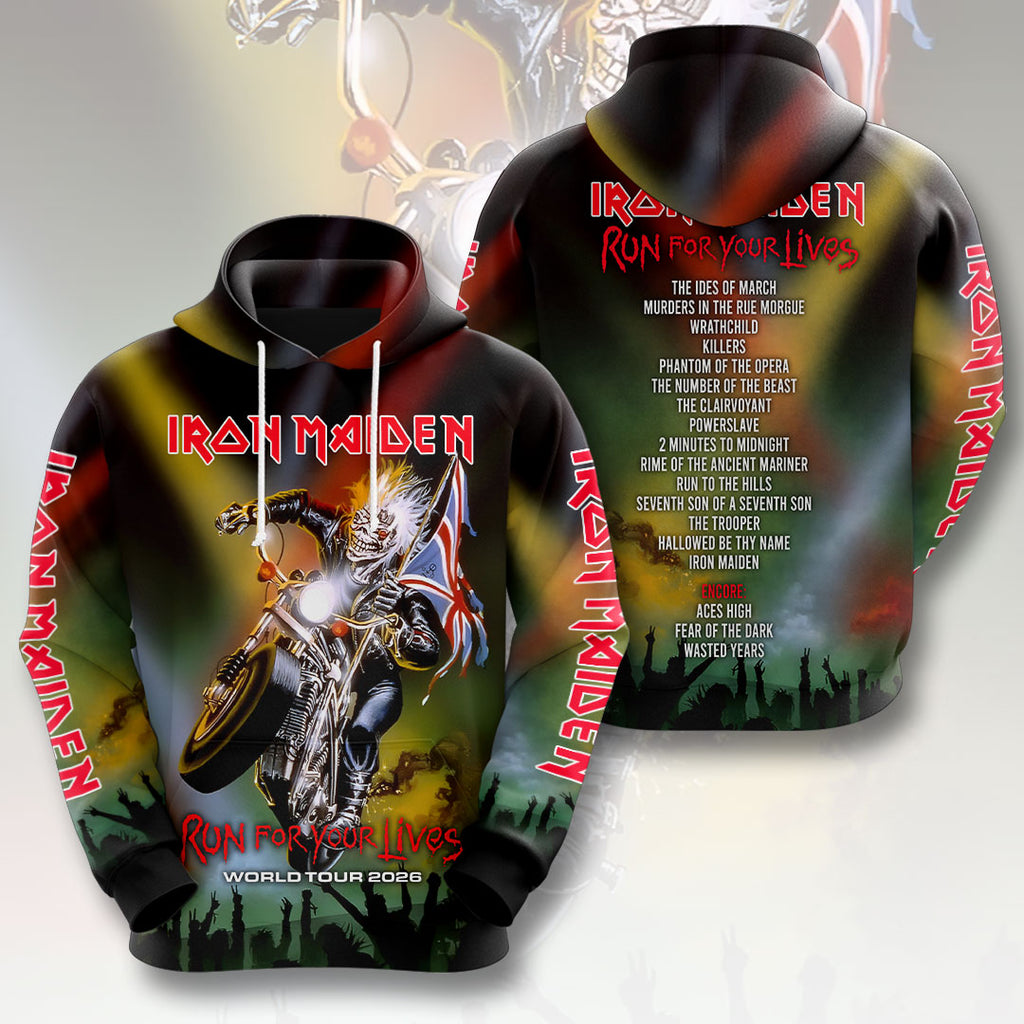 Iron Maiden 2026 World Tour 3D Apparel – HOATT16737