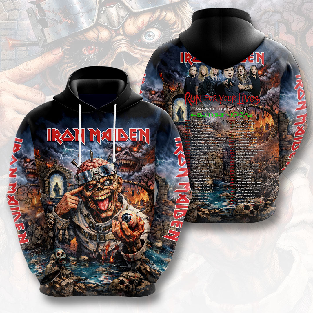 Iron Maiden 2026 World Tour 3D Apparel – HOATT16852