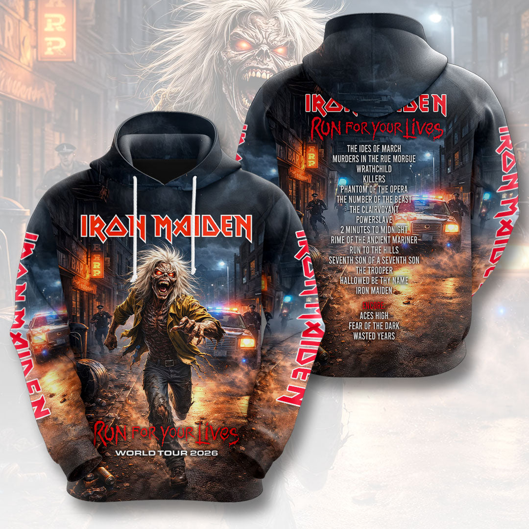 Iron Maiden 2026 World Tour 3D Apparel – HOATT16897
