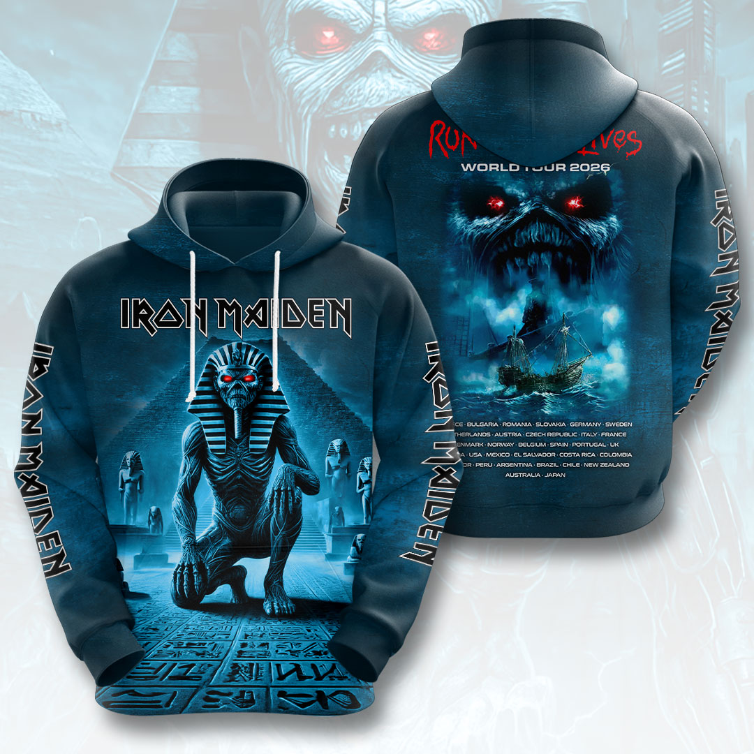 Iron Maiden 2026 World Tour 3D Apparel – HOATT17071