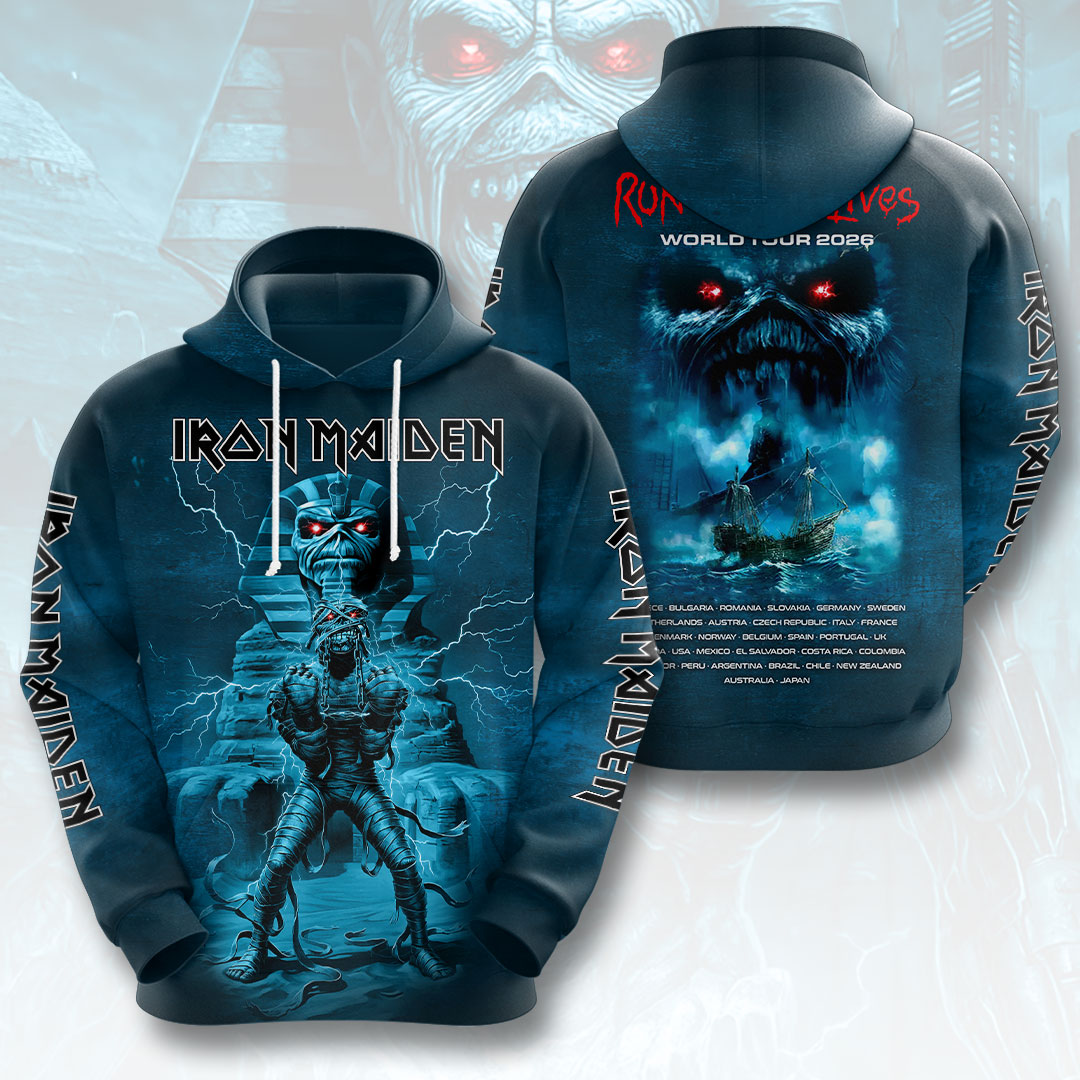 Iron Maiden 2026 World Tour 3D Apparel – HOATT17166