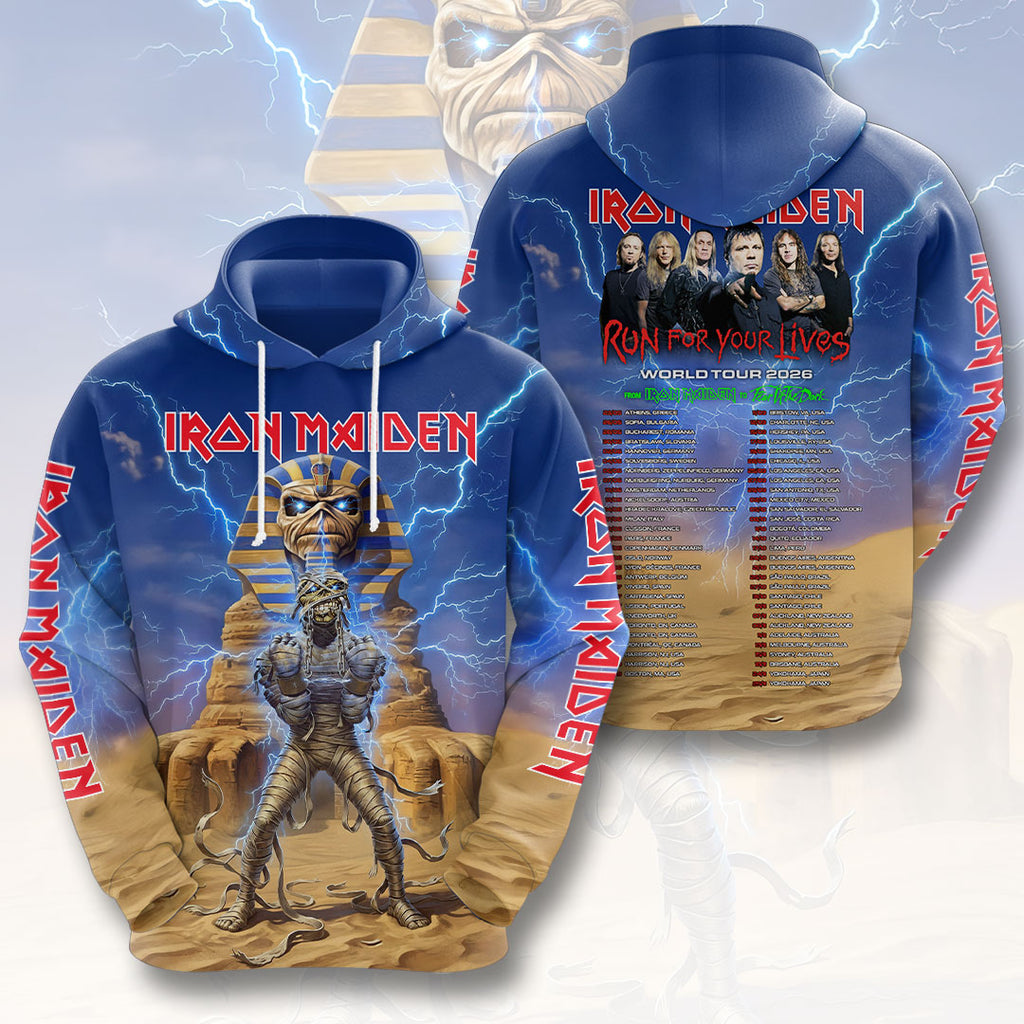 Iron Maiden 2026 World Tour 3D Apparel – HOATT17234