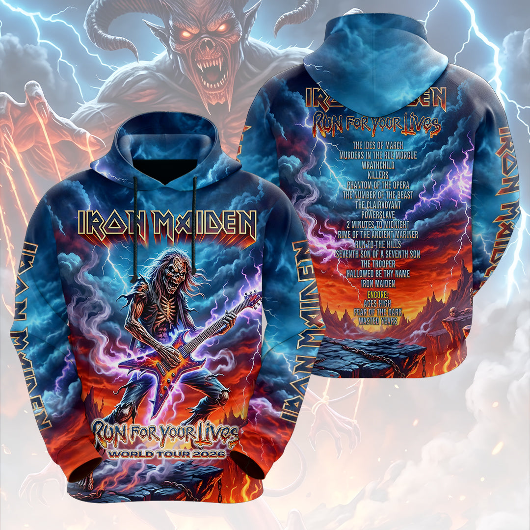 Iron Maiden 2026 World Tour 3D Apparel – HOATT17638
