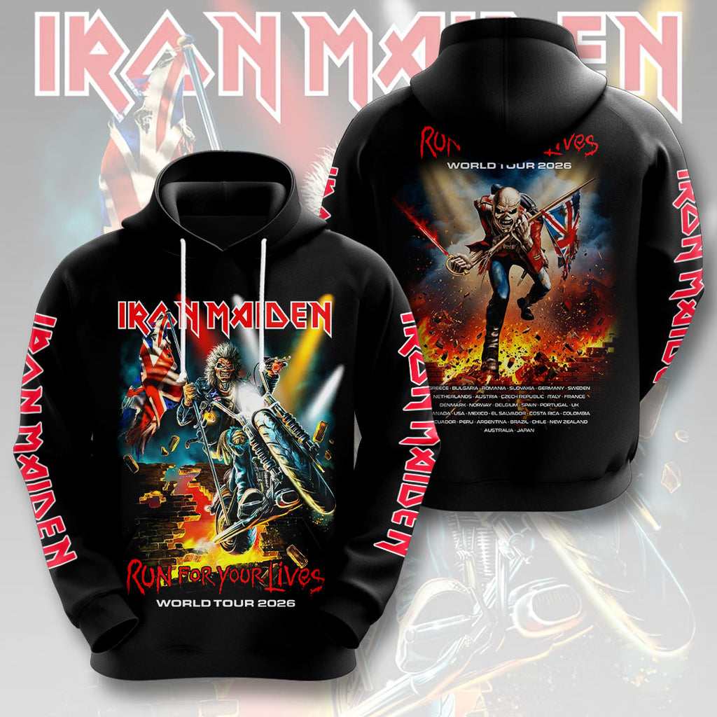 Iron Maiden 2026 World Tour 3D Apparel – HOATT17725