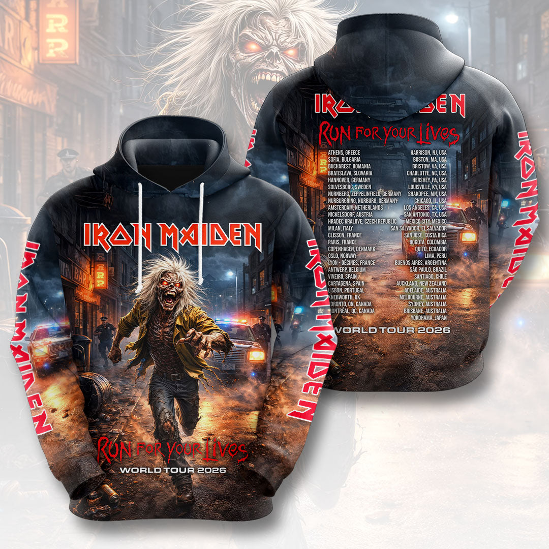 Iron Maiden 2026 World Tour 3D Apparel – HOATT17841