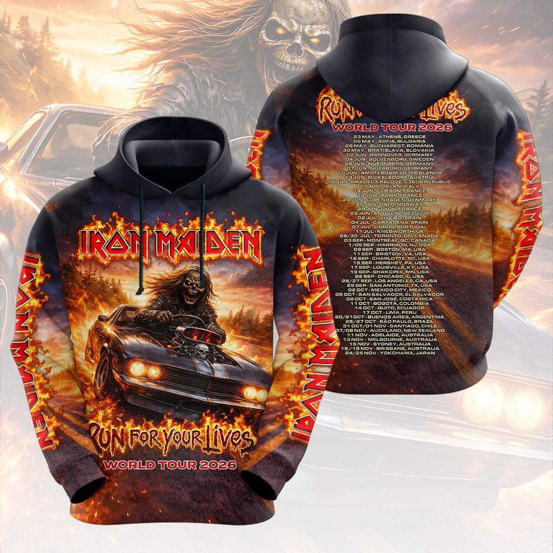 Iron Maiden 2026 World Tour 3D Apparel – HOATT18221