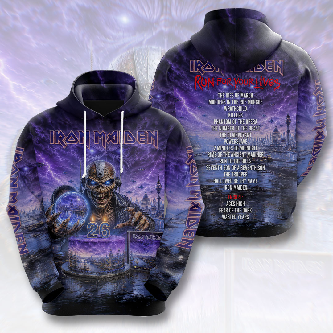 Iron Maiden 2026 World Tour 3D Apparel – HOATT18333