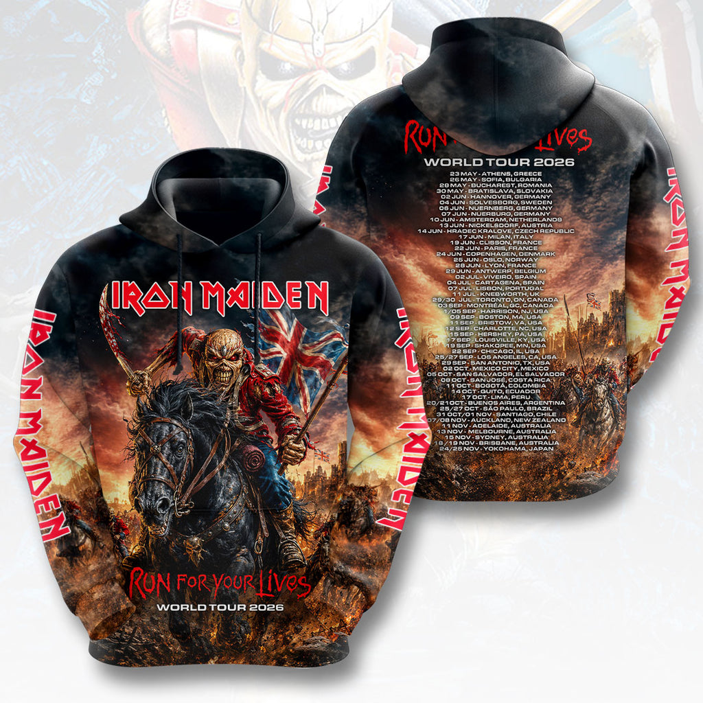 Iron Maiden 2026 World Tour 3D Apparel – HOATT18350