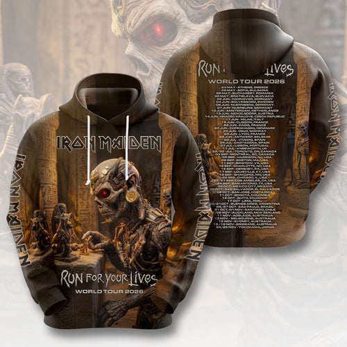 Iron Maiden 2026 World Tour 3D Apparel – HOATT18524