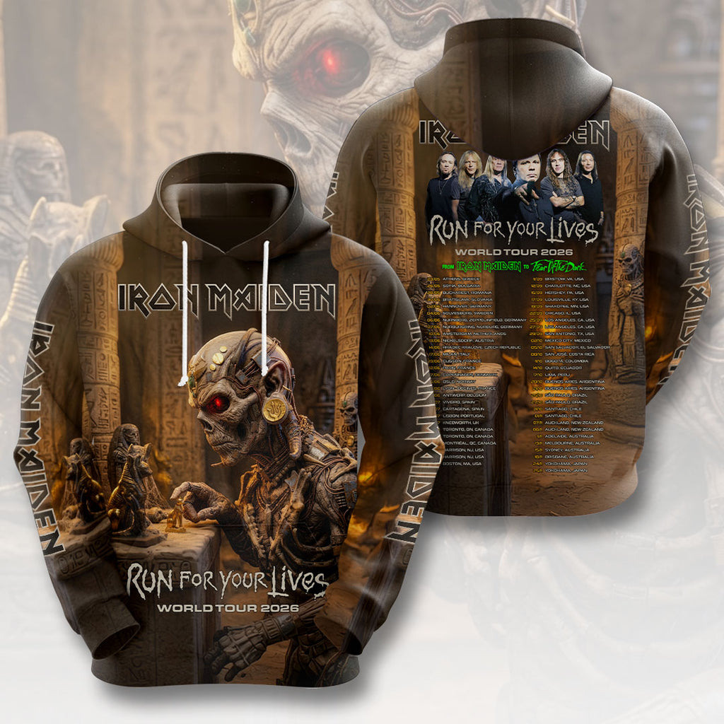 Iron Maiden 2026 World Tour 3D Apparel – HOATT18579