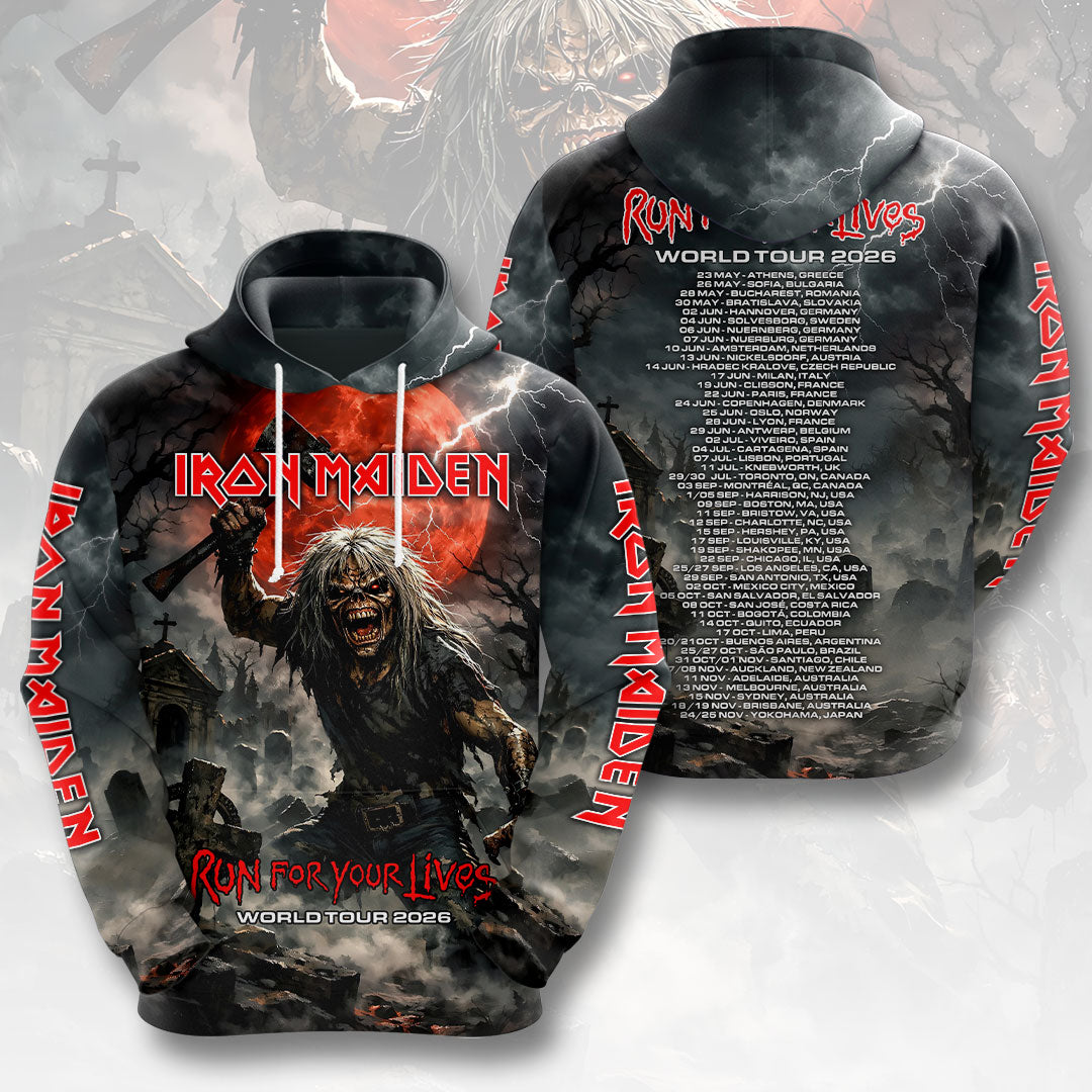 Iron Maiden 2026 World Tour 3D Apparel – HOATT18580